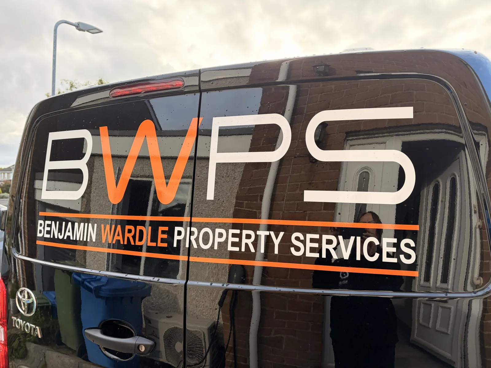 Van graphics for Benjamin Wardle Property Services