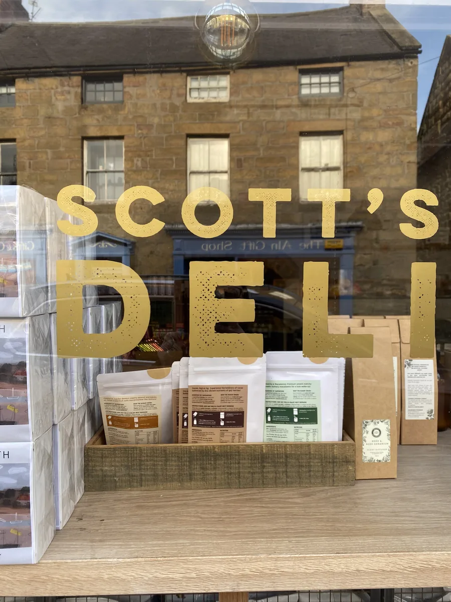 Window graphics for Scott's of Alnmouth