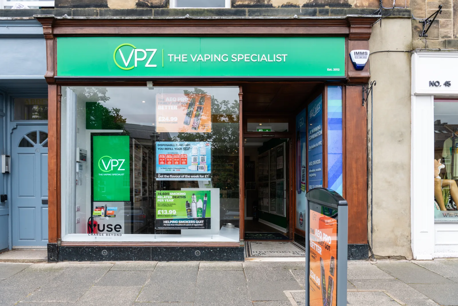 Shop fascia for VPZ, The Vaping Specialist